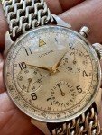 40s Swiss Juvenia Pilot Chronograph - Gilt Gold
