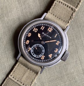 1945 Bulova WWII US Military Stainless Steel Watch