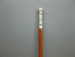 Antique Victorian Wooden Walking Stick with Brass Handle