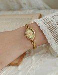 Gold French Vintage Dainty Women’s Wrist Watch