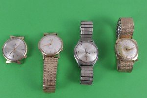 Set of 4 Vintage 1960s Hamilton Wrist Watches