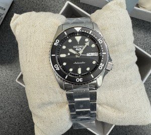 Seiko 5 Sports Automatic Watch - Black Dial 38mm