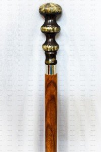 Antique Victorian Cane with Brass Handle