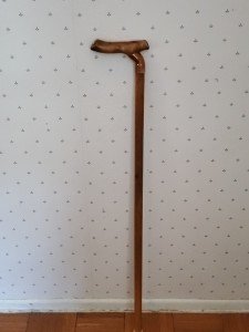 Vintage Masons Wood and Copper Walking Cane