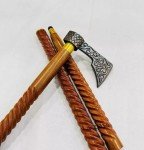 Nordic Battle Axe Walking Stick Gift
