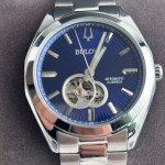 Vintage Bulova Surveyor Blue Dial Men's Watch