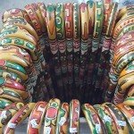 Aztec Hand-Carved Wooden Walking Cane with Rubber Tip