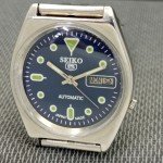 Vintage Seiko 5 Automatic Blue Dial Men's Watch