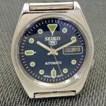 Vintage Seiko 5 Automatic Blue Dial Men's Watch