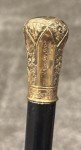 19th Century Gold Filled Theatre Walking Stick Cane