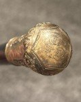 19th Century Gold Filled Theatre Walking Stick Cane