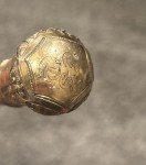 19th Century Gold Filled Theatre Walking Stick Cane