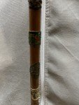 Vintage Badge Walking Cane, 35-Inch