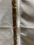 Vintage Badge Walking Cane, 35-Inch