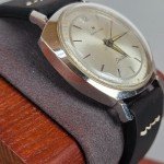 Vintage Hamilton Electric Watch with Black Leather Strap