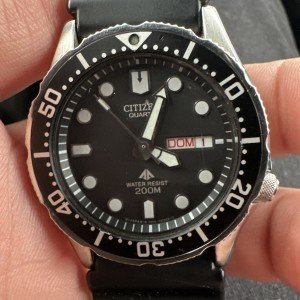 Citizen Promaster Vintage Black Quartz Men's Watch