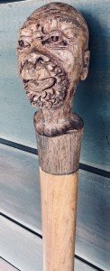 Unique Hand-Carved Vintage Walking Stick Cane