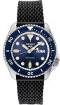 Seiko 5 Sports Men's Black Stainless Steel Watch