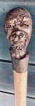 Unique Hand-Carved Vintage Walking Stick Cane