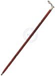Vintage Jaguar Brass Handle Wooden Cane