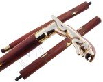 Vintage Jaguar Brass Handle Wooden Cane