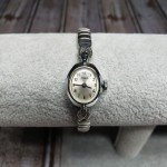 Vintage ACQUA Silver Tone Stretch Bracelet Watch