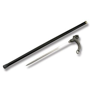 Dragon Head Sword Walking Cane with Sheath