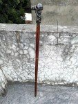 Vintage Skull Handle Walking Stick Cane