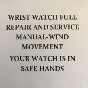 Vintage Wristwatch Repair and Service with Warranty