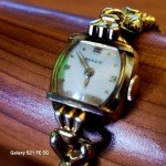 Gold Toned Vintage Rensie Wind-Up Wristwatch