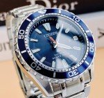 Citizen Promaster Diver Watch Blue Dial Silver Bracelet