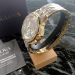 Bulova Octava Men's Quartz Watch - Silver Gold