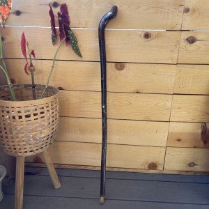 Hand-Carved Vintage Wooden Walking Stick Cane