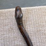 Hand-Carved Vintage Wooden Walking Stick Cane