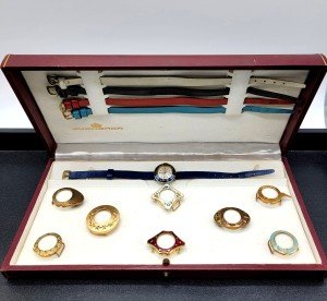 Vintage Bucherer Ladies Watch Set with Interchangeable Bands