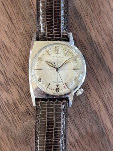 Hamilton Vintage Regulus Steel Dial Clock