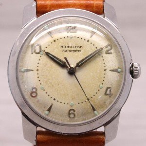 Hamilton Men's Vintage Automatic Watch with Leather Band