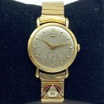 Hamilton 1959 Gold Watch with 3 Diamonds