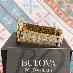 Bulova Crystal Octova Gold-Tone Men's Watch