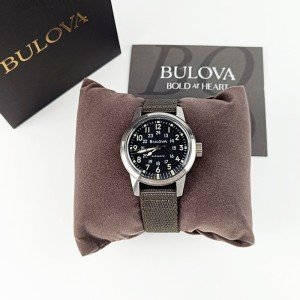 Bulova Men's Military Hack Black Automatic Watch