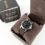 Bulova Men's Military Hack Black Automatic Watch