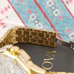 Bulova Crystal Octova Gold-Tone Men's Watch