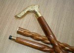 Vintage Brass Derby Head Walking Stick Cane Gift