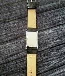 Vintage Slim Tank Quartz Men's Leather Watch