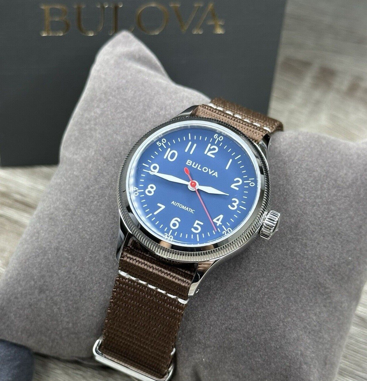 Bulova A-11 Hack Blue Dial Men's Watch