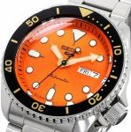 Vintage Seiko 5 Sports Automatic Watch - Orange