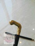 Vintage Brass Handle Men's Walking Cane