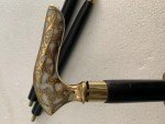 Victorian Style Brass Handle Wooden Walking Stick