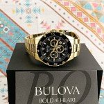 Vintage Bulova Marine Star Gold Men's Watch 98B406