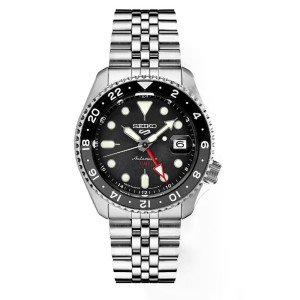 Seiko 5 Sports GMT Men's Watch - Black Dial